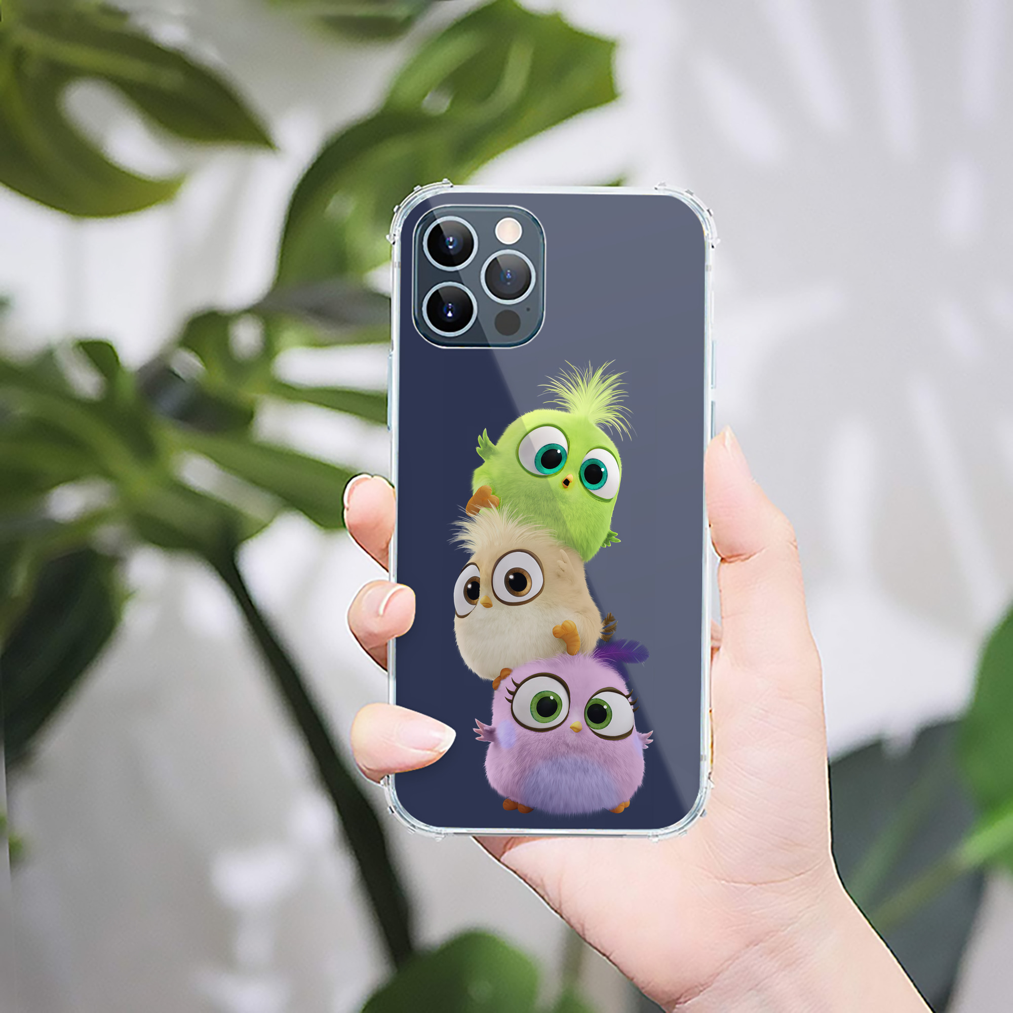 （画像用） Angry Birds アングリーバード 【iPhone 12シリーズ対応】透明スマホケース（クリアソフトケース）